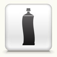 White Square Button with Spray Can Icon