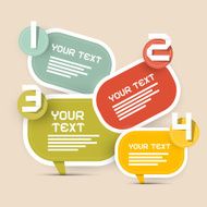 Vector Paper Infographics Template
