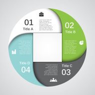 Modern vector info graphic for business project N82