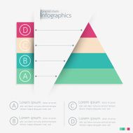 s pyramid charts Vector illustration