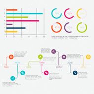 Set of Timeline Infographic Design Templates N8