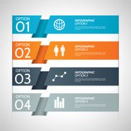 Colorful Paper Infographic Option Background N2