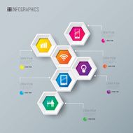 Infographics vector design template N139