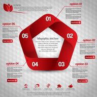 Minimal infographic template N19