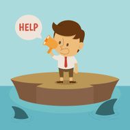 Businessman crisis eps10 vector format