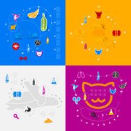 Set of veterinary icons
