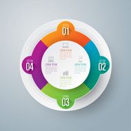 Infographics vector design template N140