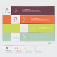 Modern Infographics origami banner template