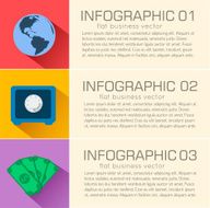 Business flat infographic template banners with text fields