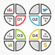Modern vector info graphic for business project N83