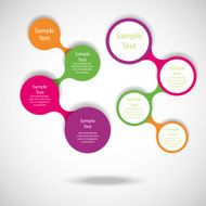 metaball colorful round diagram infographics N12