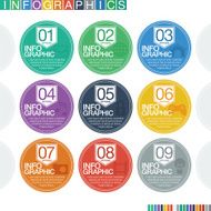 Abstract infographics flat design N15