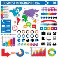 business infographics design elements N14
