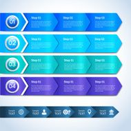 Abstract paper business infographics elements N2