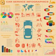 Car service repair Infographics N20