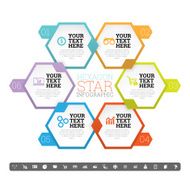 Hexagon Star Infographic