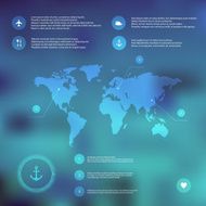 Vector map web and mobile template N3