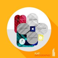 Geometric infographic in trendy flat style