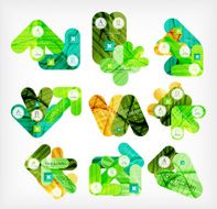 Collection of infographic option layouts