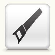 Square Button with Saw interface icon