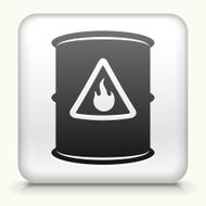 Square Button with Flamable Barrel interface icon