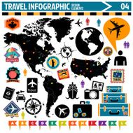 travel infographic North and South America