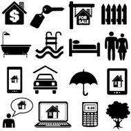 real estate icons and design elements N2