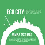 eco city design vector illustration eps10 graphic