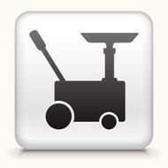 Square Button with Car Generator interface icon