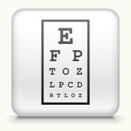 Square Button with Sexy Eye design vector icon Chart