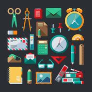 Flat Design Elements - Office