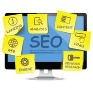 Vector Computer SEO Concept