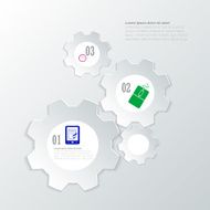 Design number banners template graphic or website layout N4