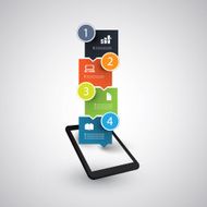 Infographic Design - Tablet and Mobile Phone Trends Concept