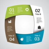 Modern vector info graphic for business project N85