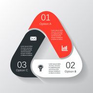 Modern vector info graphic for business project N86