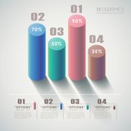 vector abstract 3d chart infographics N2