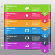 Bar and Arrow Info Graphic ABC