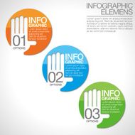 Abstract infographics Hand N2