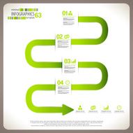 Minimal infographic template N23