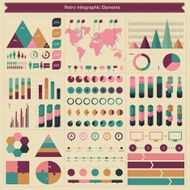 Retro infographic elements N2