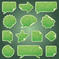 Vintage Speech bubbles and icons