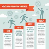Infographic business concept illustration