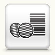 Square Button with Cotton Round Pads