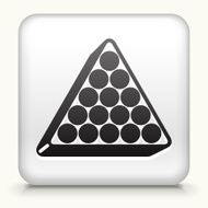 Square Button with Billiards Triangle Setup