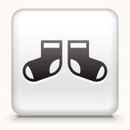 Square Button with Baby Socks