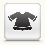 Square Button with Girl&#039;s Shirt N2