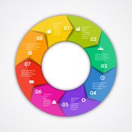 Modern vector info graphic for business project N87