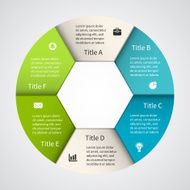 Modern vector info graphic for business project N88