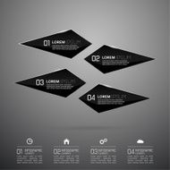 Modern design of shining crystals triangular shapes